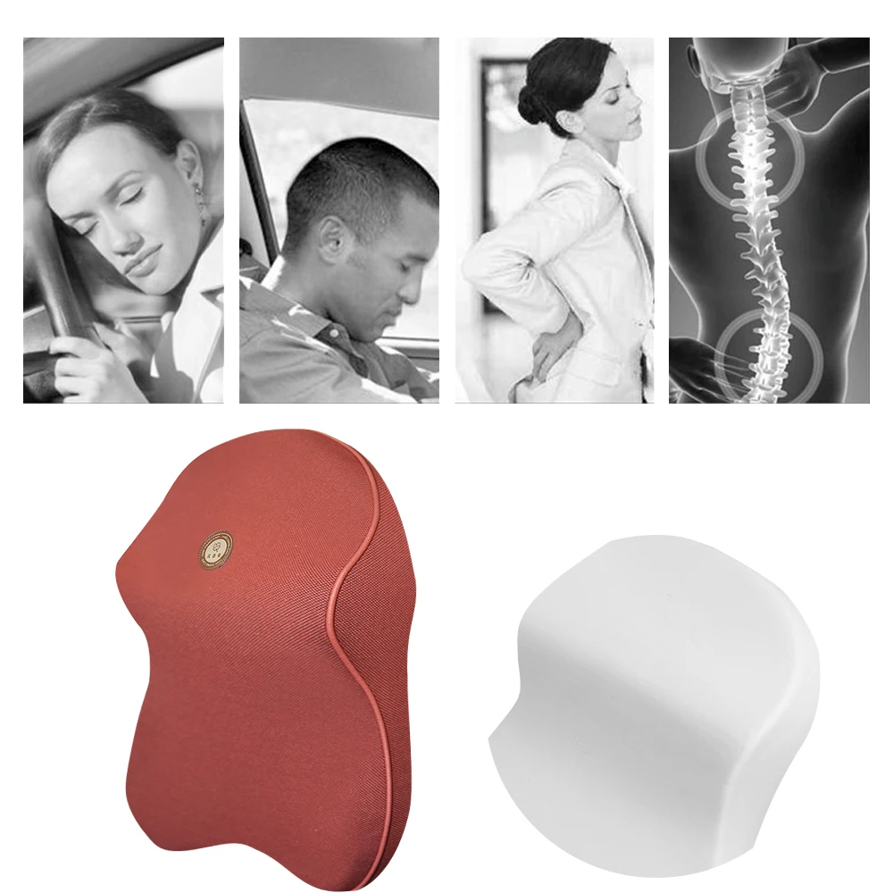Подушка для шеи из пены памяти дышащая подушка подголовника регулируемая авто
