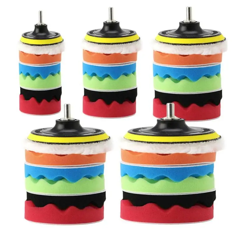 

3/4/5/6/7 Inch Sponge Car Polisher Gross Polish Pad Buffer Waxing Buffing Polishing Sponge Pads Wheel Polisher Maintenance