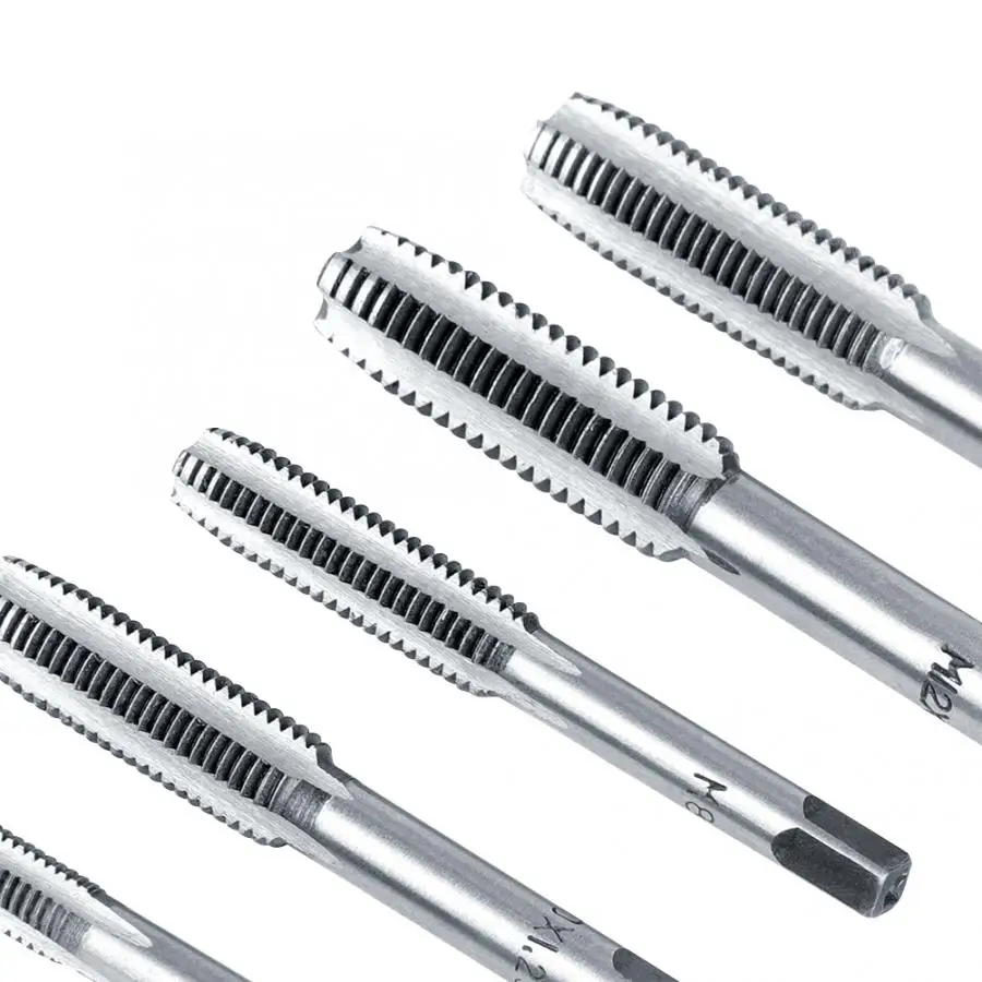40Pcs/set Screw Taps Tool Set M3-M12 Nut Tap and Die with Wrenches Thread Gauge Heavy Duty Hand Tools | Инструменты