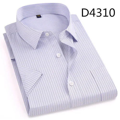 D4310 DAVYDAISY, Новое поступление, летняя мужская рубашка с коротким рукавом, клетчатая, в полоску, модная, для работы, повседневная, мужская, официальная рубашка, DS227 - Цвет: D4310