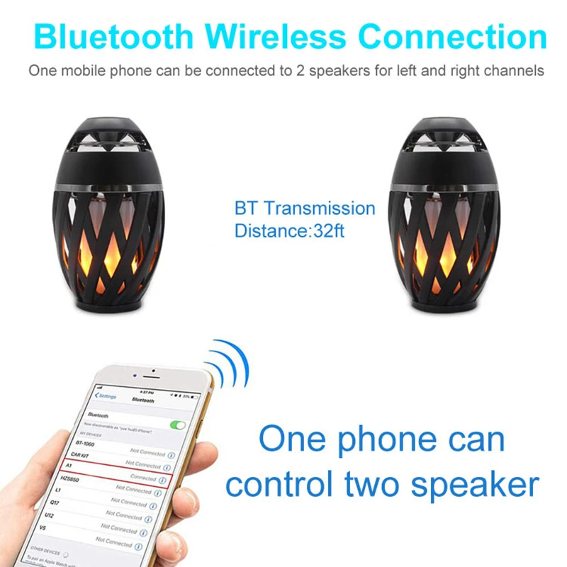 Bluetooth беспроводной динамик светодиодный светильник портативный громкий уличный