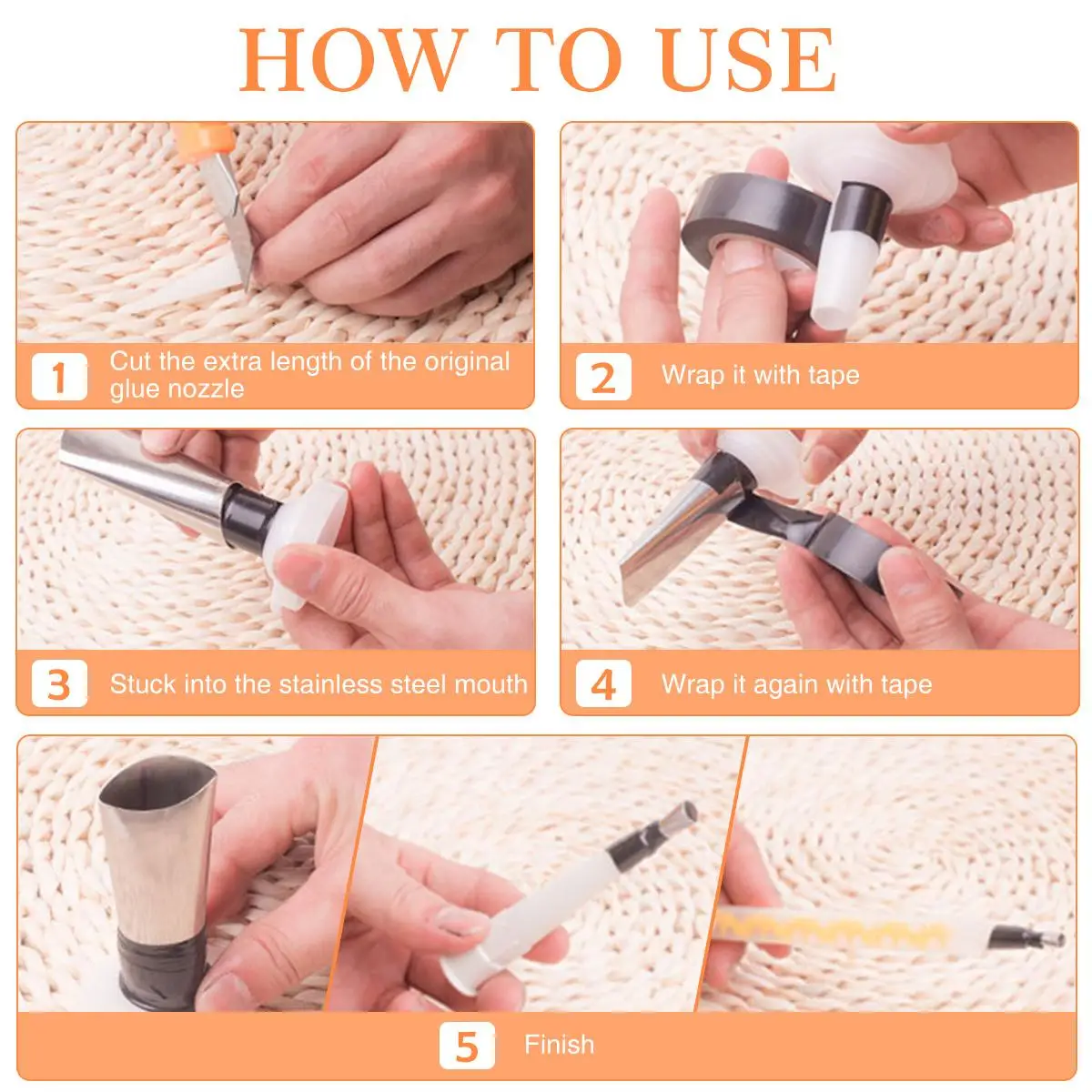 

14Pcs Caulking Nozzles Applicator Reusable Caulking Gun Stainless Steel Sealant Finishing Tool Kitchen Bathroom Accessories
