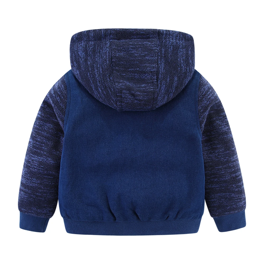 Mudkingdom Winter Jackets for Boy Children's Clothing Hooded Fur Lined Warm Outerwear Windbreaker Kids Coats Toddler Clothes