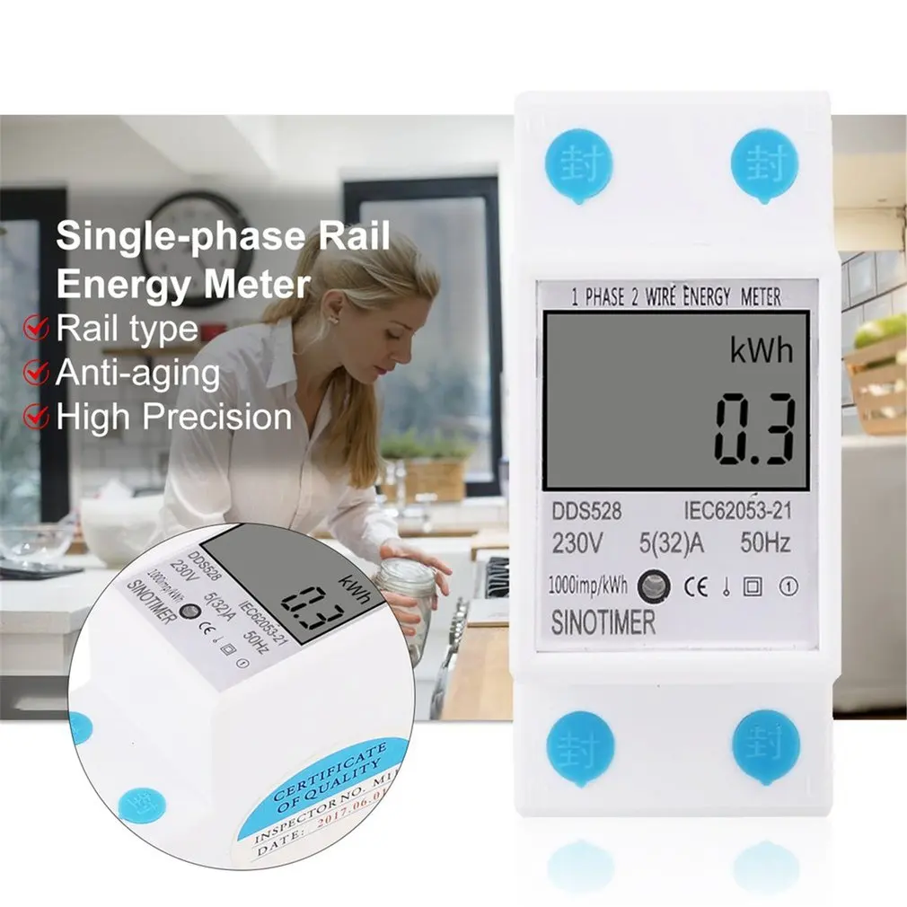 Power Consumption Energy Watt Amp Volt Meter Analyzer KWh AC 230V Digital Electricity Usage Monitor Wattmeter | Инструменты