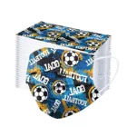 50 шт., одноразовые маски для лица для мальчиков и девочек, трехслойные нетканые маски