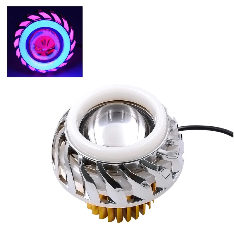 

Hi/Lo Beam Super Bright Motorcycle LED Headlight 12V-85V LED Fog Spot Head Light
