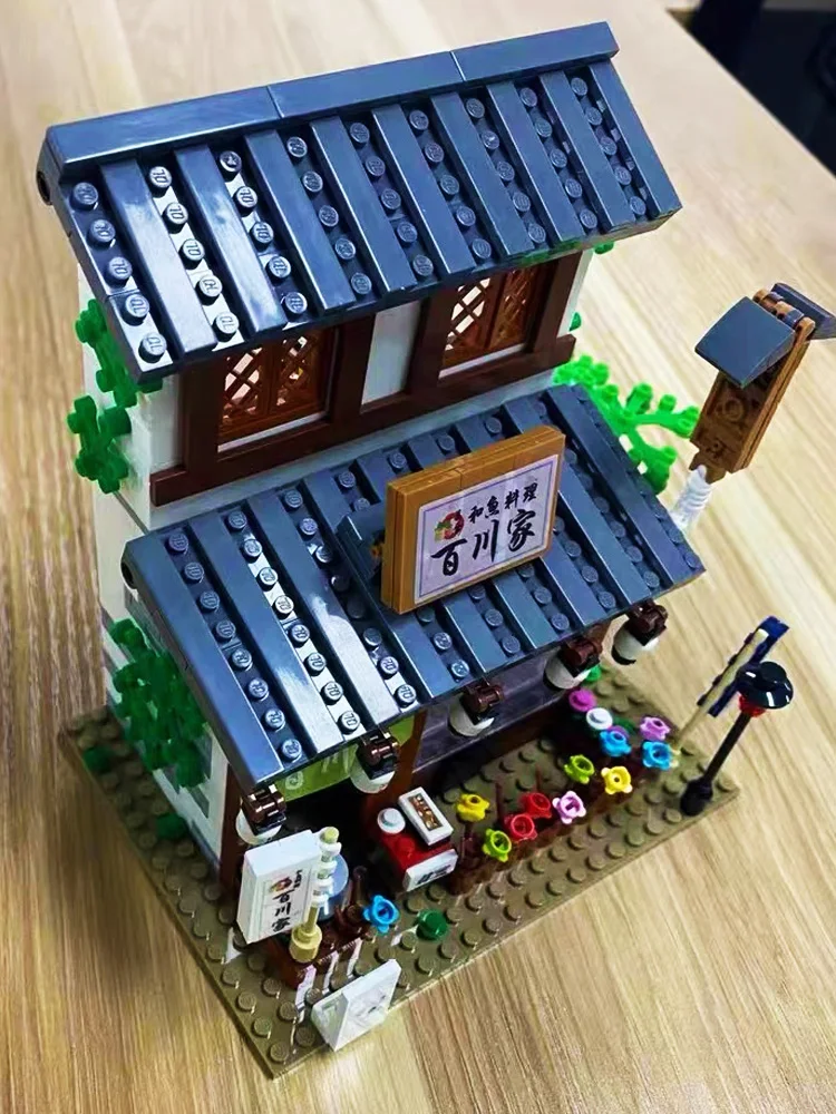 Набор городская улица View серии Бакалея Чай магазин для отеля строительные блоки