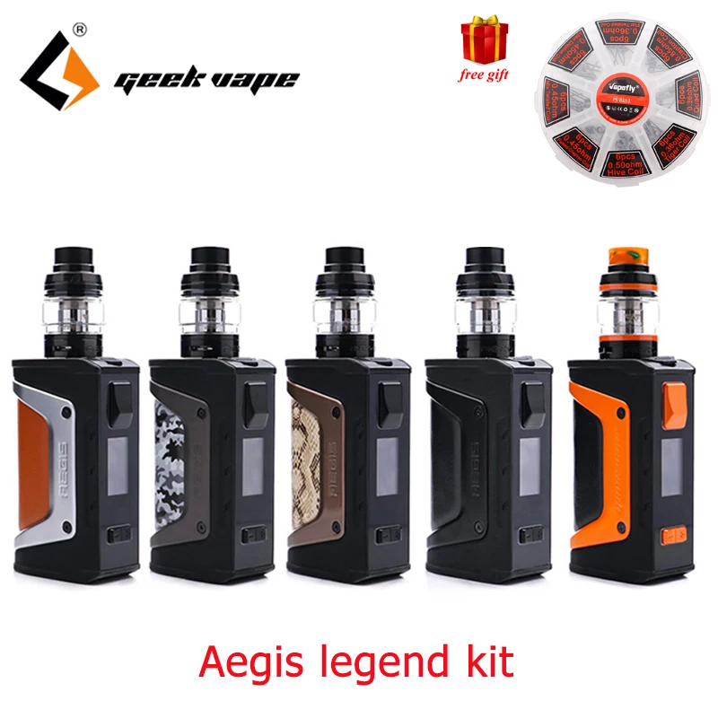 Geekvape Aegis Legend Kit с 4 мл Аэро сеткой версия бака 200 Вт Выход Питание от двух