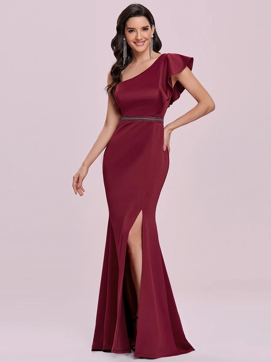 Ever Pretty Elegant Maxi One Shoulder Wholesale Evening Dress With Side Split Vestidos De Gala | Свадьбы и торжества