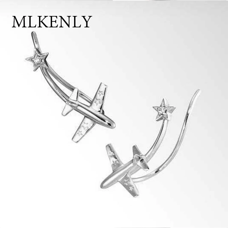MLKENLY трехмерный золотистый Серебристый женский набор из микро циркона