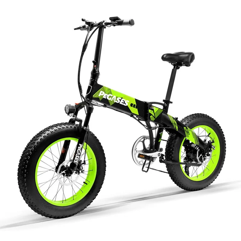 

Electric Bike PEGASES A3 48V 1000W 14.5AH samsung Lithium Battery Spokes wheel Fat Tire Ebike 7 Speeds Foldable