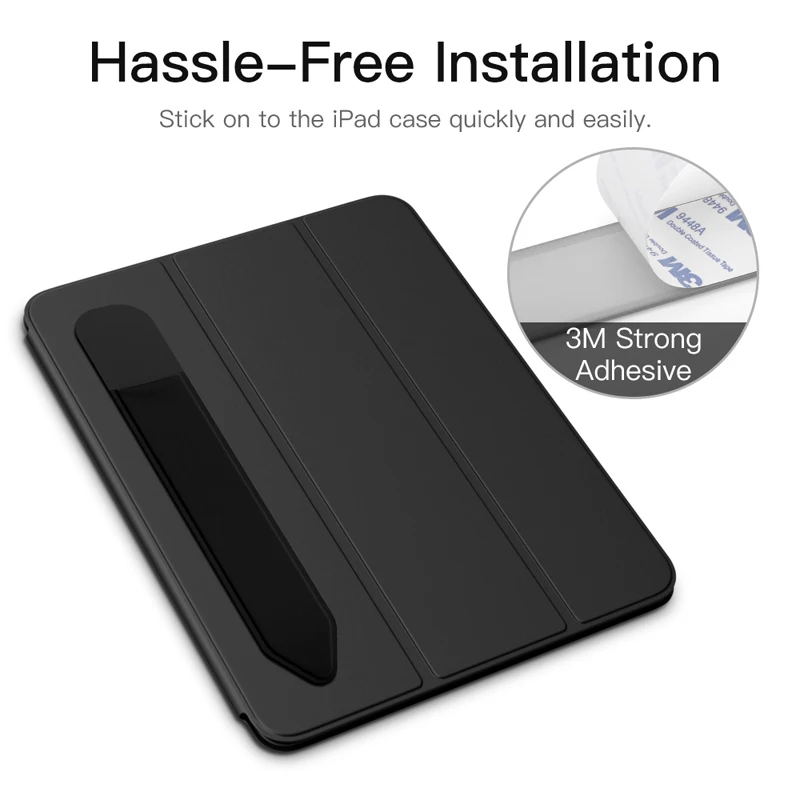 For Apple Pencil Case Holder Cover PU Leather Protective Anti-Lost Case Holder for Apple Pencil iPencil Adhesive Sleeve for Air3