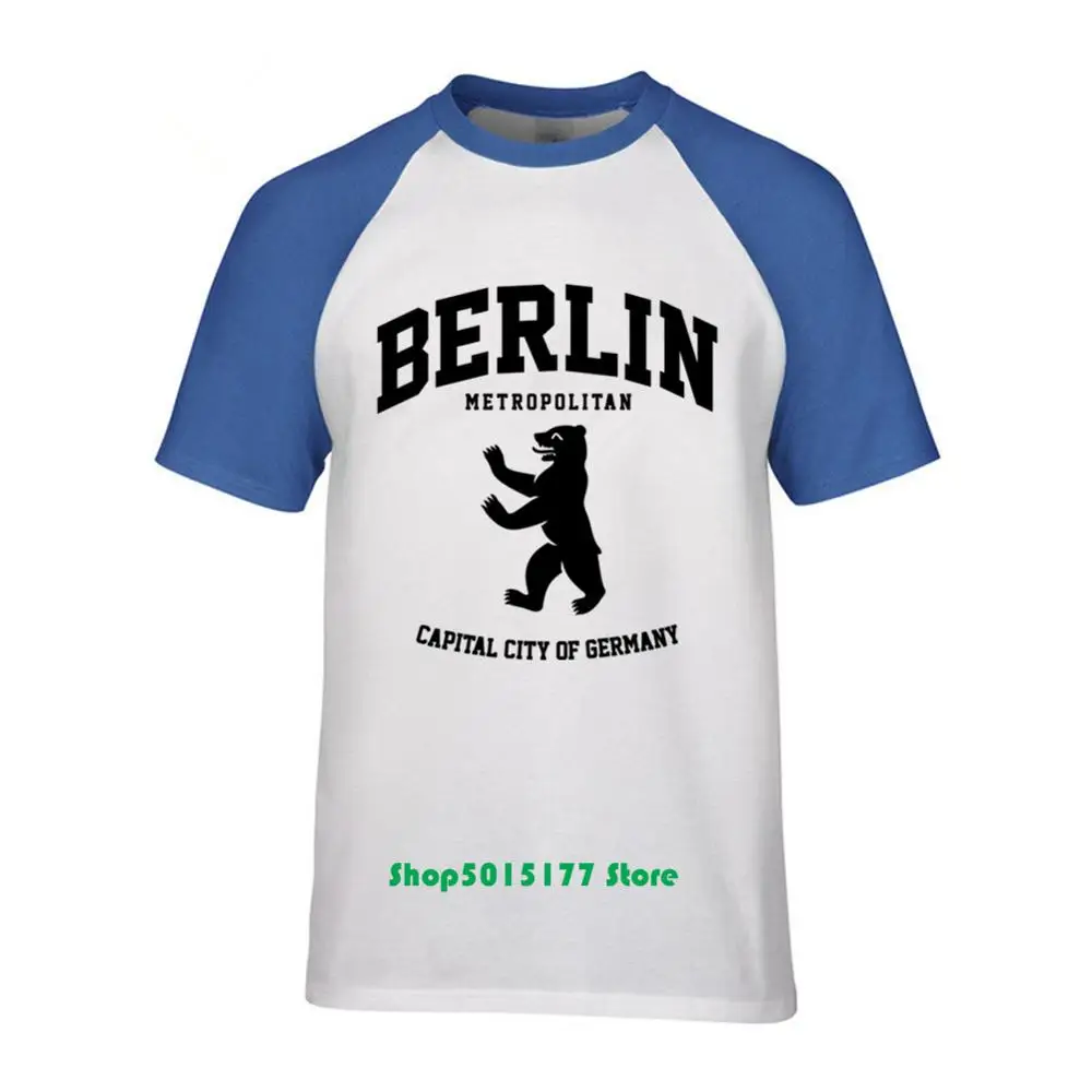 Столичный город Германии городской дизайн Берлинский Медведь футболка