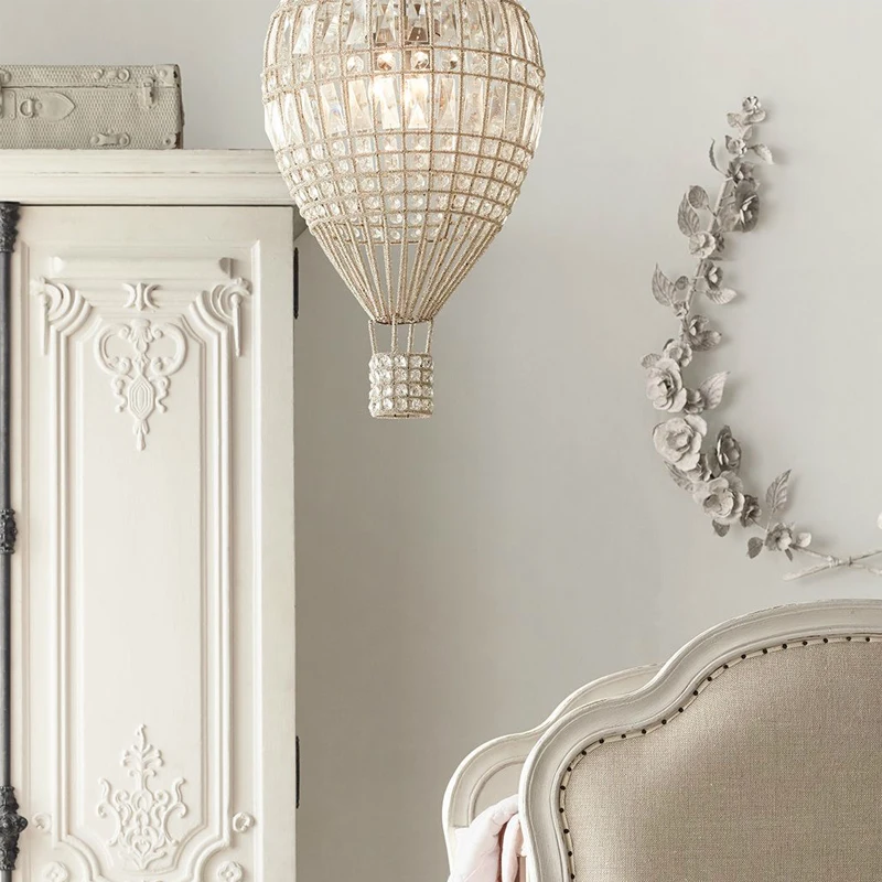 Французская Классическая ретро детская комната воздушный шар Хрустальная