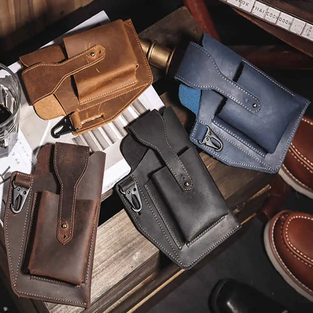 

Чехол-кобура из натуральной кожи для мобильного телефона