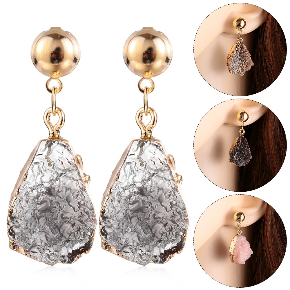 Женские серьги с имитацией камня ювелирные изделия аксессуары для одежды