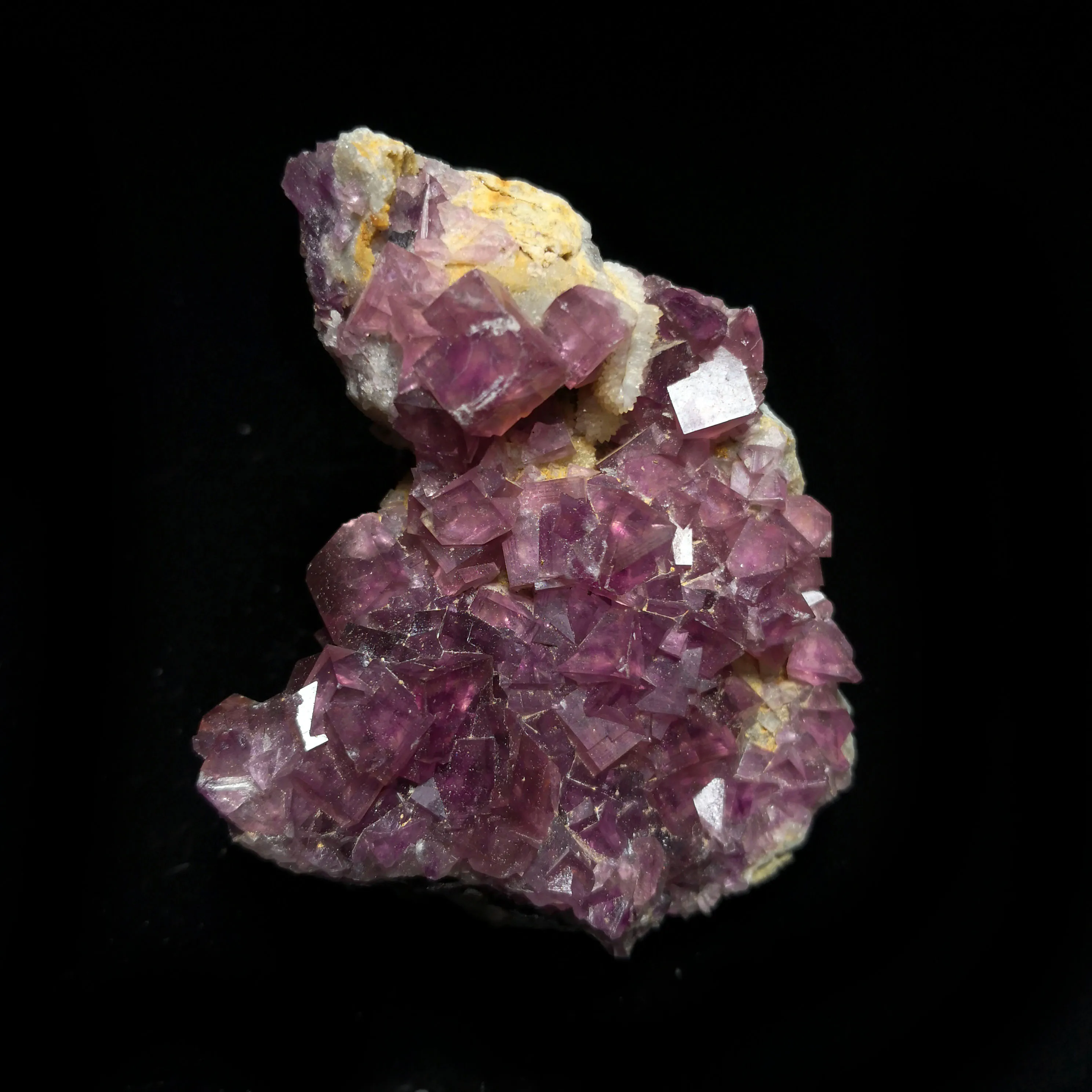 

169g A6-6gy Natural Purple Fluorite Mineral Crystal Specimen From Yaogangxian Hunan Province China