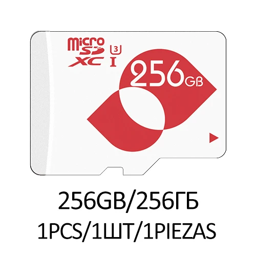 Mengmi Micro SD карты 256 ГБ 128 Гб 64 ГБ 32 ГБ оперативной памяти, 16 Гб встроенной памяти, 90 МБ/с. Class10 U3 памяти Microsd карты флэш-памяти TF карты для мобильного телефона - Емкость: U3 256GB