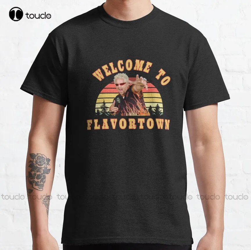 

New Guy Fieri Fans Flavortown Classic T-Shirt I Love My Boyfriend Shirt Custom Aldult Teen Unisex Digital Printing Tee Shirt