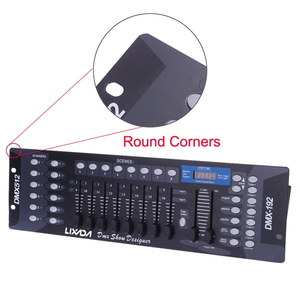 192 каналов DMX512 Контроллер консоль для сцсветильник вечерние НКИ диджея