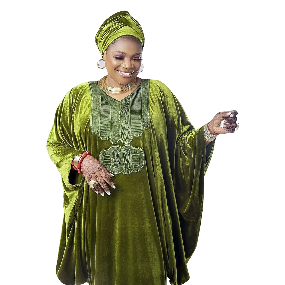 Бархатные Африканские свадебные вечерние платья для женщин большие размеры Boubou