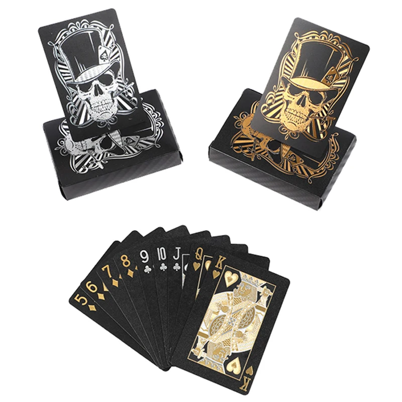 

Black Magic Skull Poker Cards Plastic Playing Cards