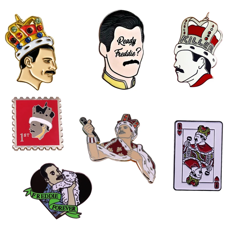 Freddie Mercury the Rock Band Queen музыкальная эмалированная брошь для влюбленных значок