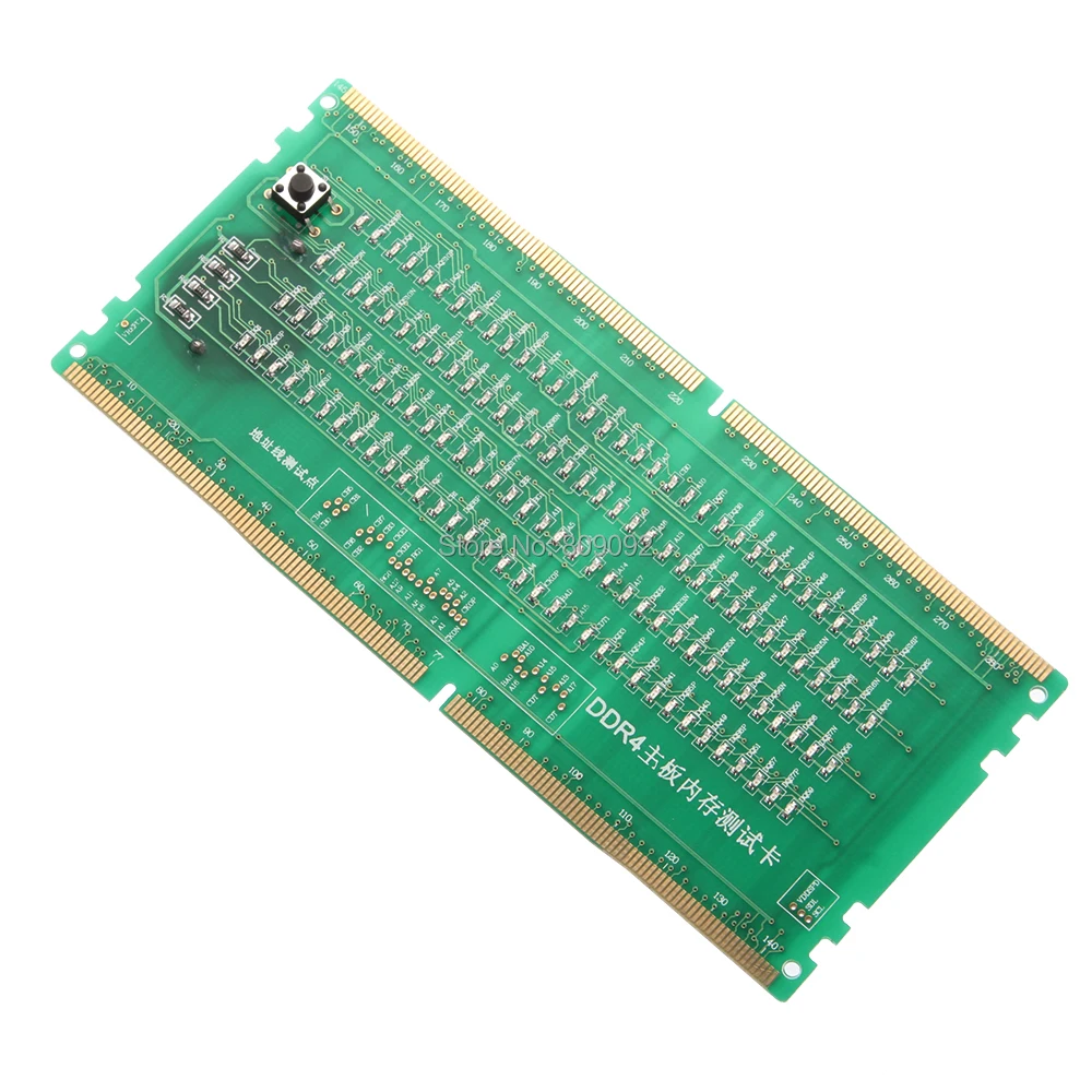Настольный компьютер материнская плата DDR4 RAM Memorry Slot тестер с светодиодный