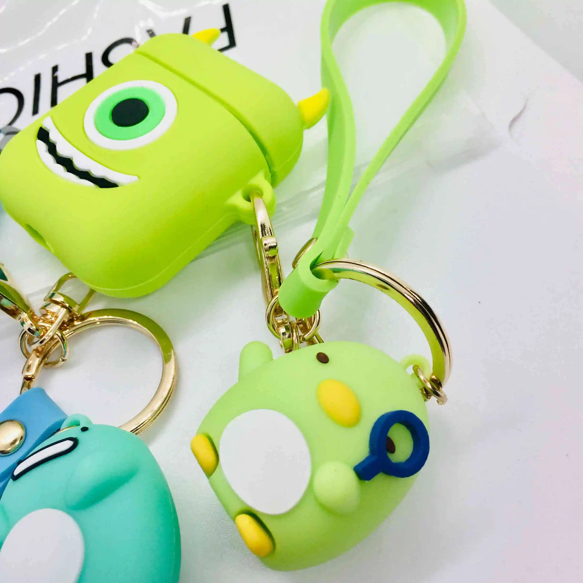 K5 Чехол для airpods 2 airpods с милым рисунком и кольцом для ключей, аксессуары, защитный силиконовый чехол для air pods, беспроводная Крышка для наушников - Цвет: K5