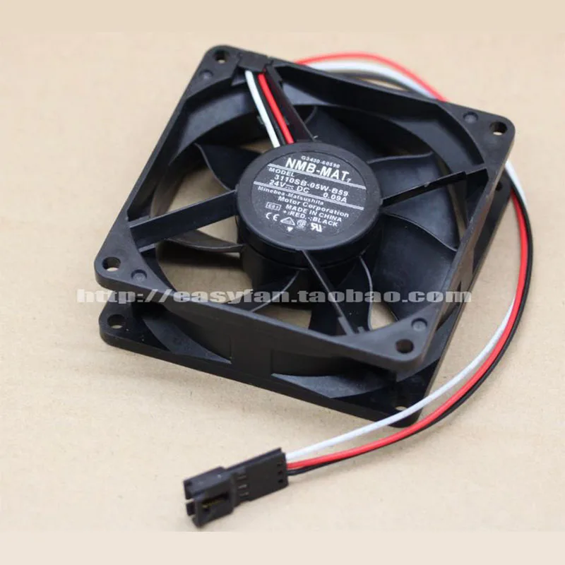

Original NMB-MAT 3110SB-05W-B59 8CM 24V 0.09A frequency converter double ball fan cooling fan cooler 80x80x25mm