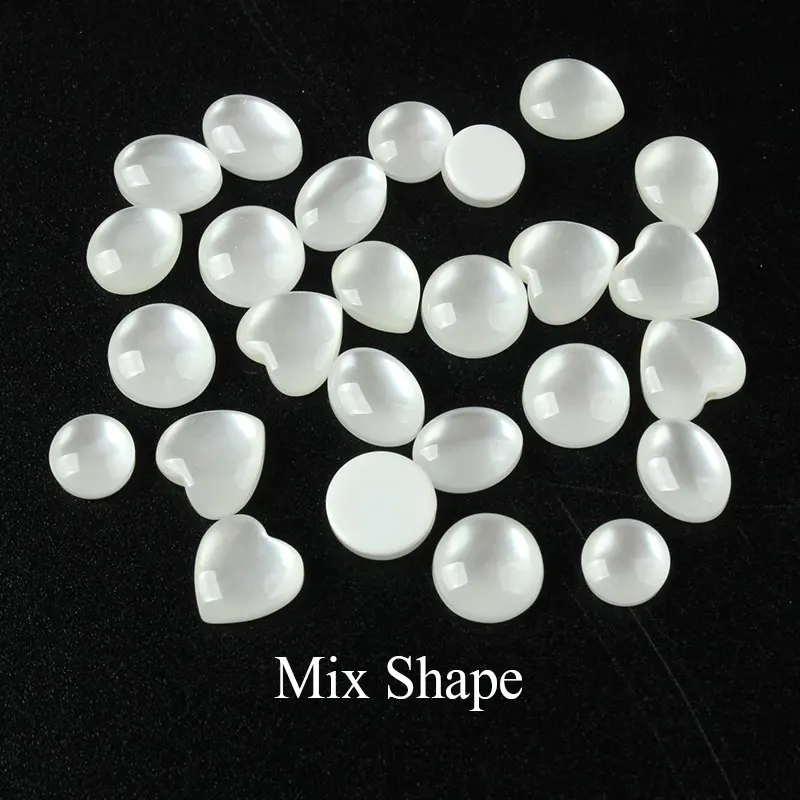 Crystal Cat Eye Opal Gem Mixed Shape White Nail Art Rhinestone Resin 3D DIY Manicure Decoration Smooth Surface Diamond |