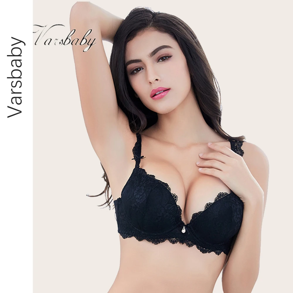 Бюстгальтер женский кружевной с чашками пуш-ап 3/4 | Женская одежда