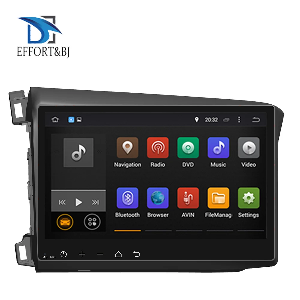 

Android 10.0 Car GPS Navigation For Honda Civic 2012-2014 Left Driving Auto Radio Stereo Multimedia DVD Player with RDS BT Wifi