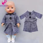 43 см, костюм для маленькой куклы, одежда для верховой езды, костюм для новорожденной куклы, 18 дюймов, американское поколение, кукольная куртка для девочки