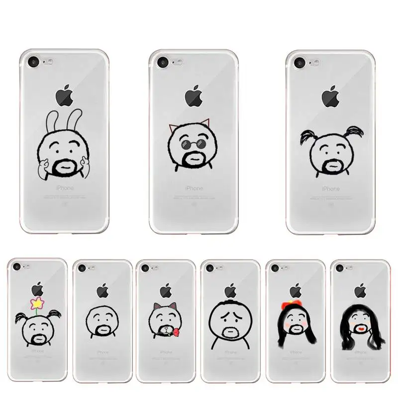 

YNDFCNB Boy Girl Simple Lines Phone Case for iPhone 11 12 13 mini pro XS MAX 8 7 6 6S Plus X 5S SE 2020 XR case