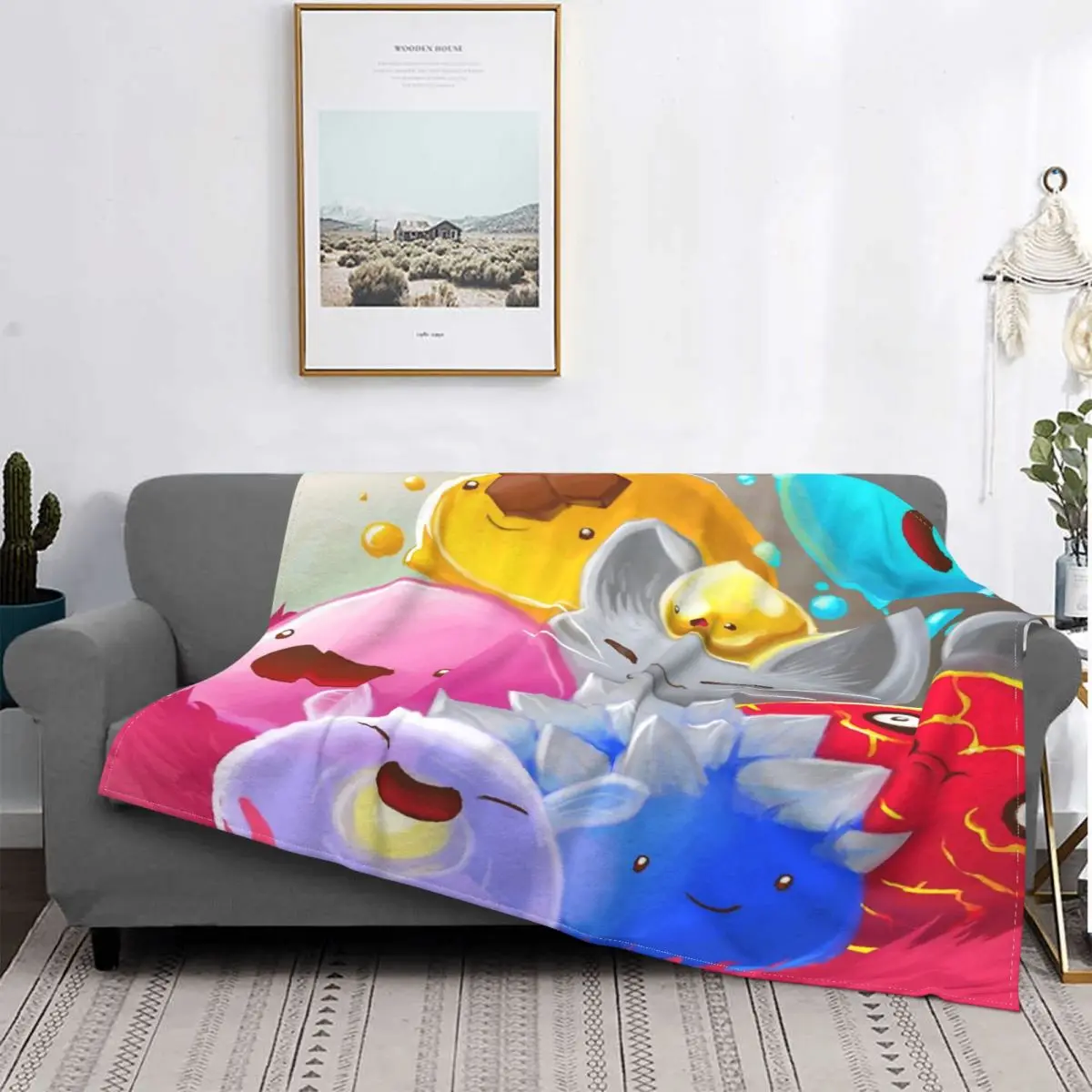 

Manta de limo Rancher para cama, cubrecama a cuadros, sofa, manta double