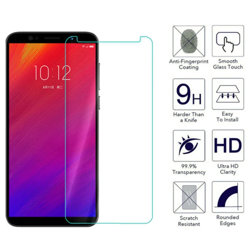 Защитное стекло закаленное 9H HD для Lenovo Vibe K5 Note Plus X2 Z6 Youth Z5s Z5 Pro|Защитные стёкла и