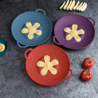 silicone anti overflow pot cooking 3d flower silicone lid spill stopper silicone cover for pan kitchen accessorice tool pot lid