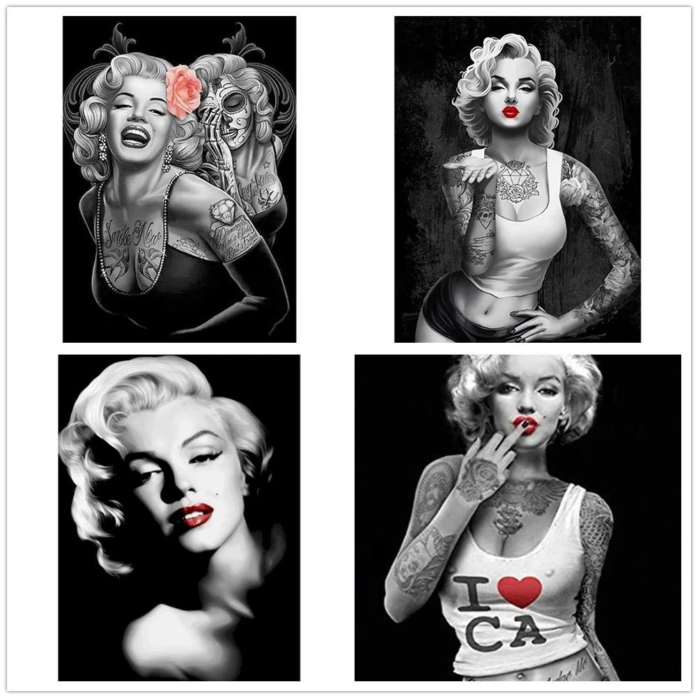 

Diamond painting Marilyn Monroe, art, diamond embroidery full diamond mosaic picture of rhinestone cross stitch home decoration