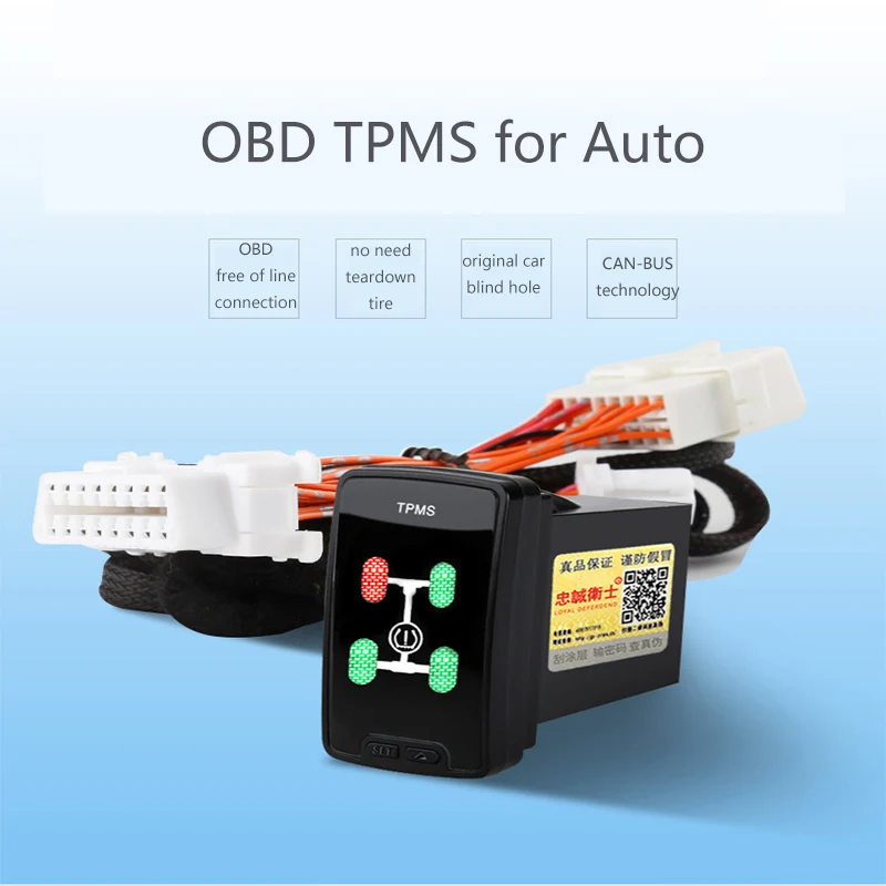 OBD TPMS спидлок давления в шинах для Toyota Corrola Levin Camry Prado RAV4 высокий посадочный