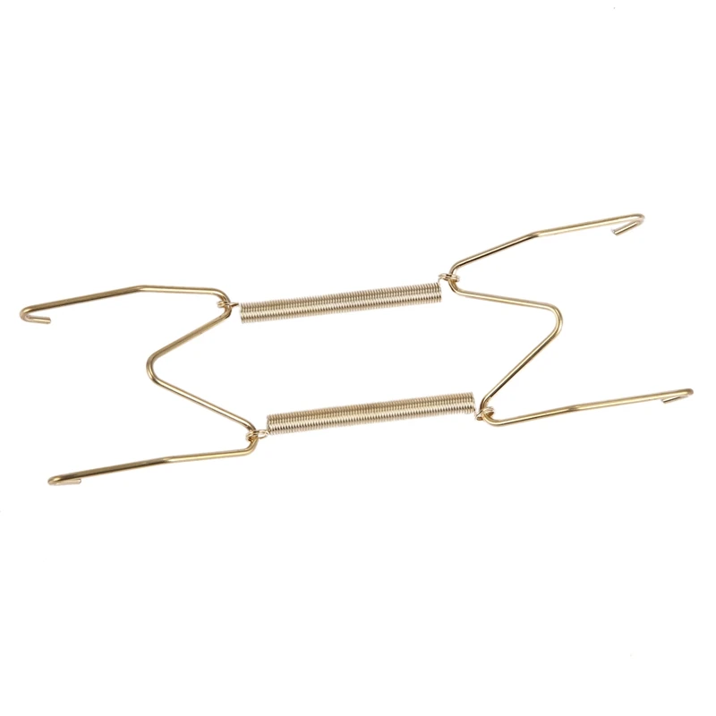 16 Pieces 6 Inch Invisible Plate Hangers Wall Brass Wire Holders With 18 Hooks For 5 To 7 D | Дом и сад