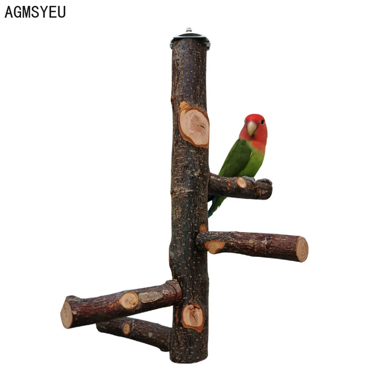 

Pet Bird Supplies Parrot Stand Stand Solid Wood Stand Pole for Birds Wooden Toys for Birds Apple Wood Chews for Pets