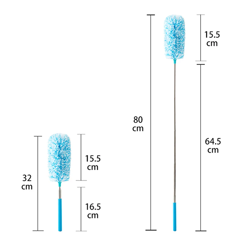 Щетка для пыли из микрофибры раскладной аппарат удаления с натяжным пером дома