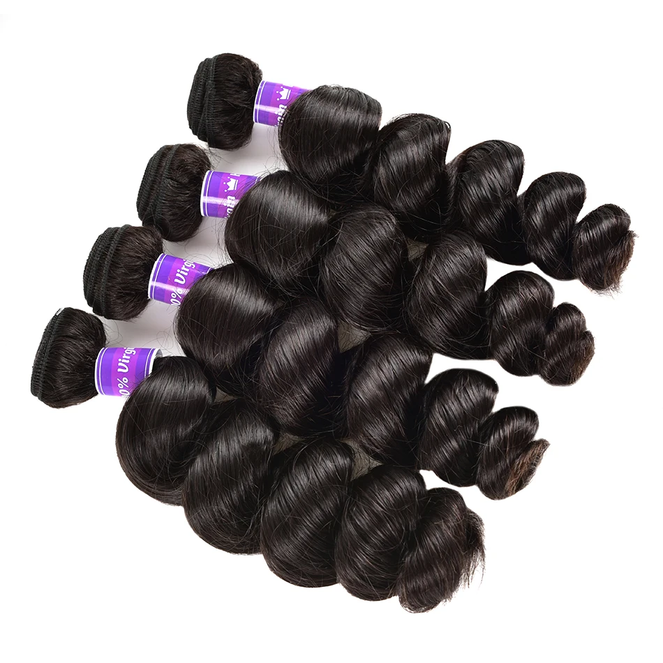 Hair Extension Wholesale Price Loose Wave Human Weave 100% Indian Virgin Bundles In Bulk Sale | Шиньоны и парики