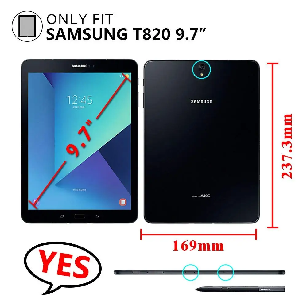 Чехол для Samsung Galaxy Tab S3 9,7 SM-T820 T825, вращающаяся подставка/ремешок для рук сверхмощный противоударный защитный чехол для всего тела