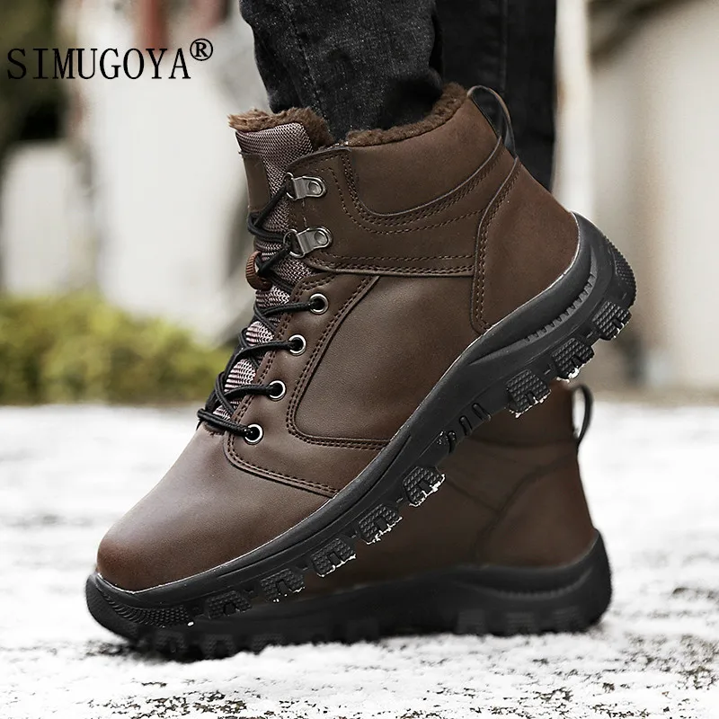 SIMUGOYA/Новинка зимняя обувь из хлопка мужская повседневная теплые и удобные зимние