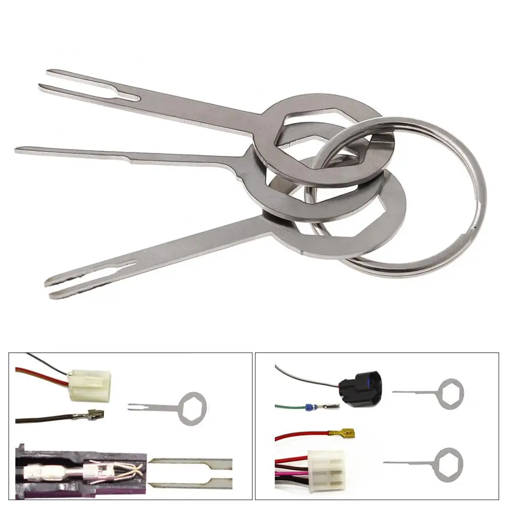 Новинка 3 шт. инструмент для удаления клемм в автомобиль съемник жгутов обжимной