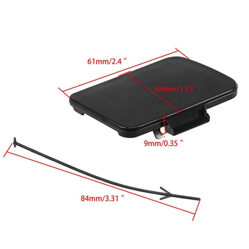 

Replacement for- A4 B6 2001-2005 Front Bumper Spoiler Towing Eye Hook Cover 8E0807241