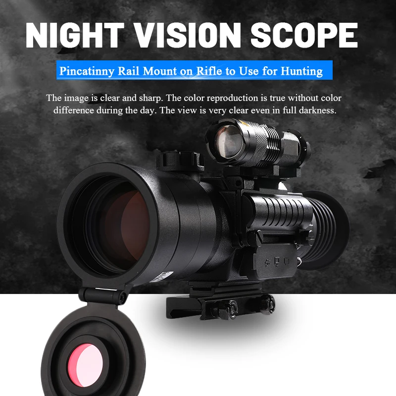 

Digital Night Vision Riflescope Infrared IR Camera Take Photo Video Playback WIFI Monocular Aiming Sight Scope 11X for Hunting