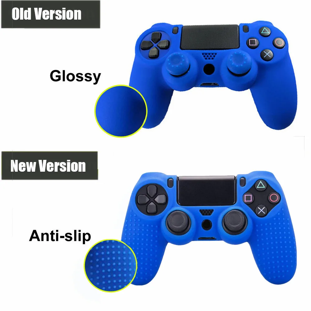 Противоскользящий силиконовый чехол для sony playstation Dualshock 4 PS4 Pro тонкий контроллер Мягкая силиконовая гелевая Резина чехол